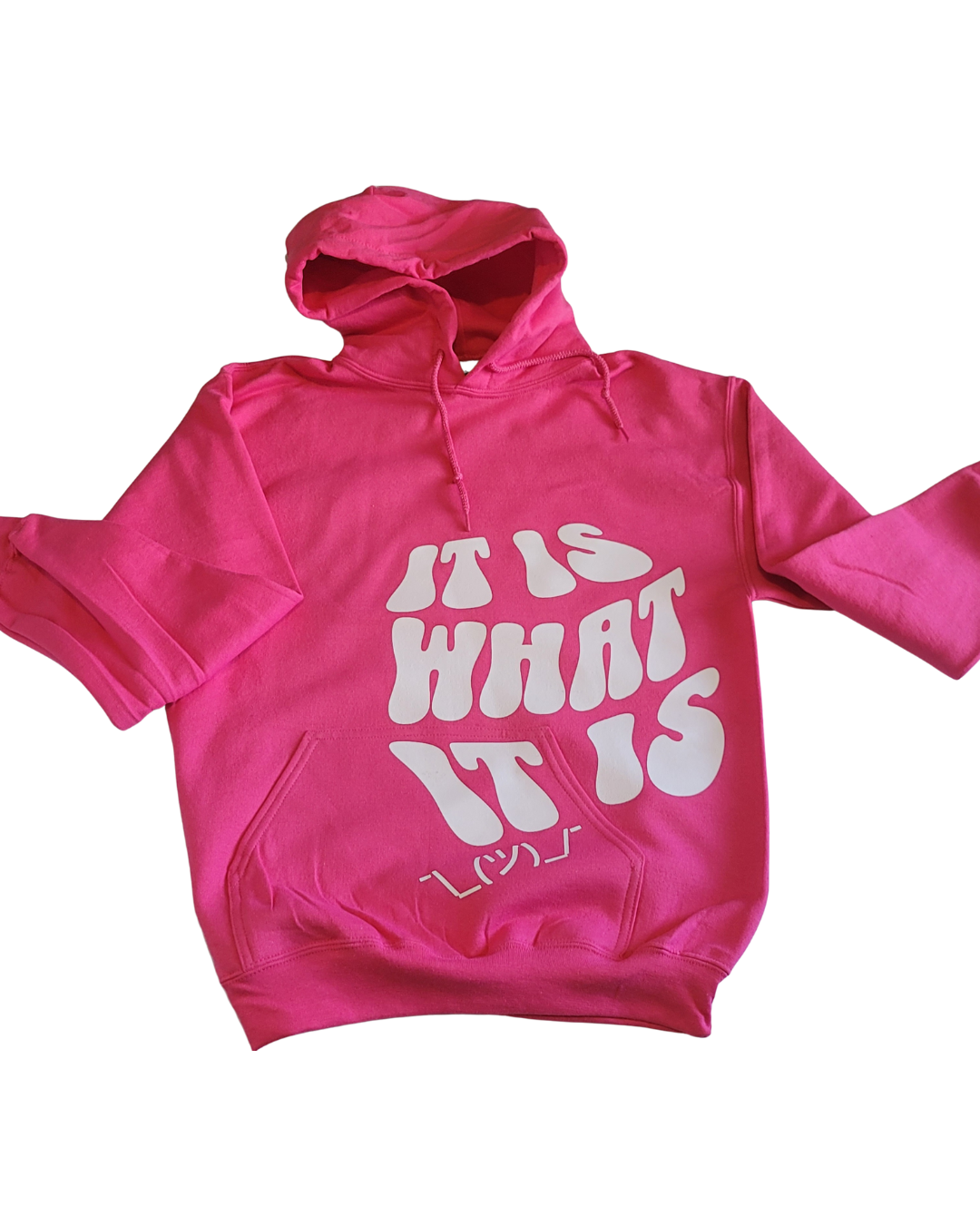 It is what it is Hoodie (Pink)